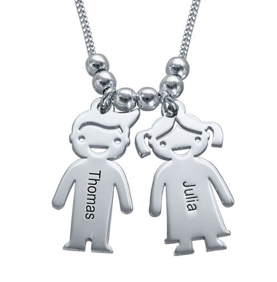 Colar de Mãe com filhos e nomes Personalizados